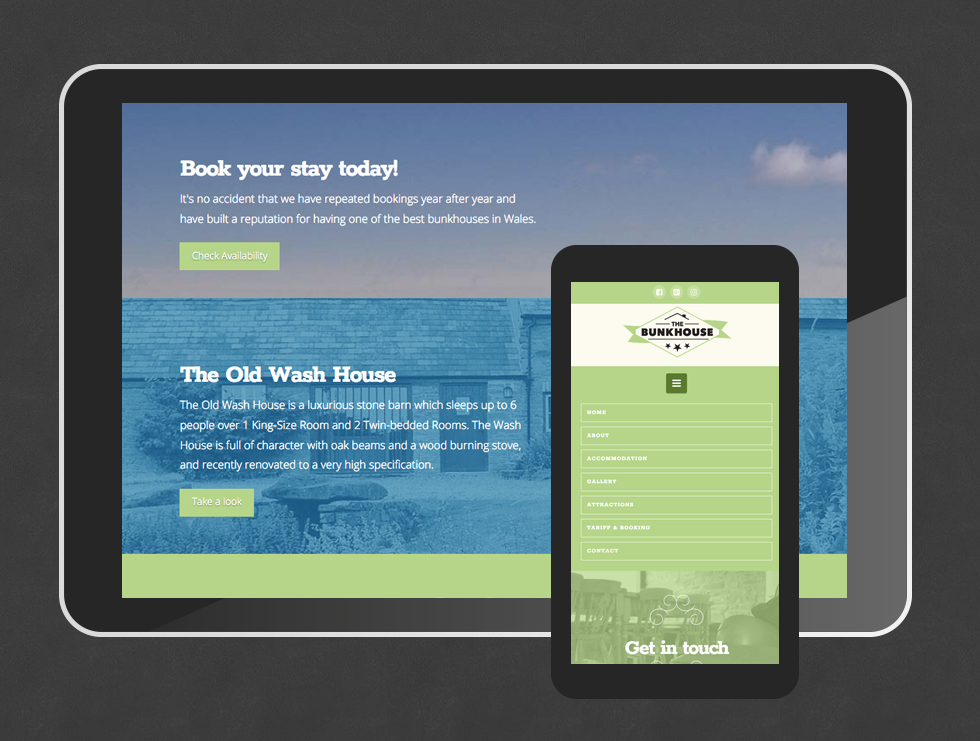 Bunkhouse Wales Website